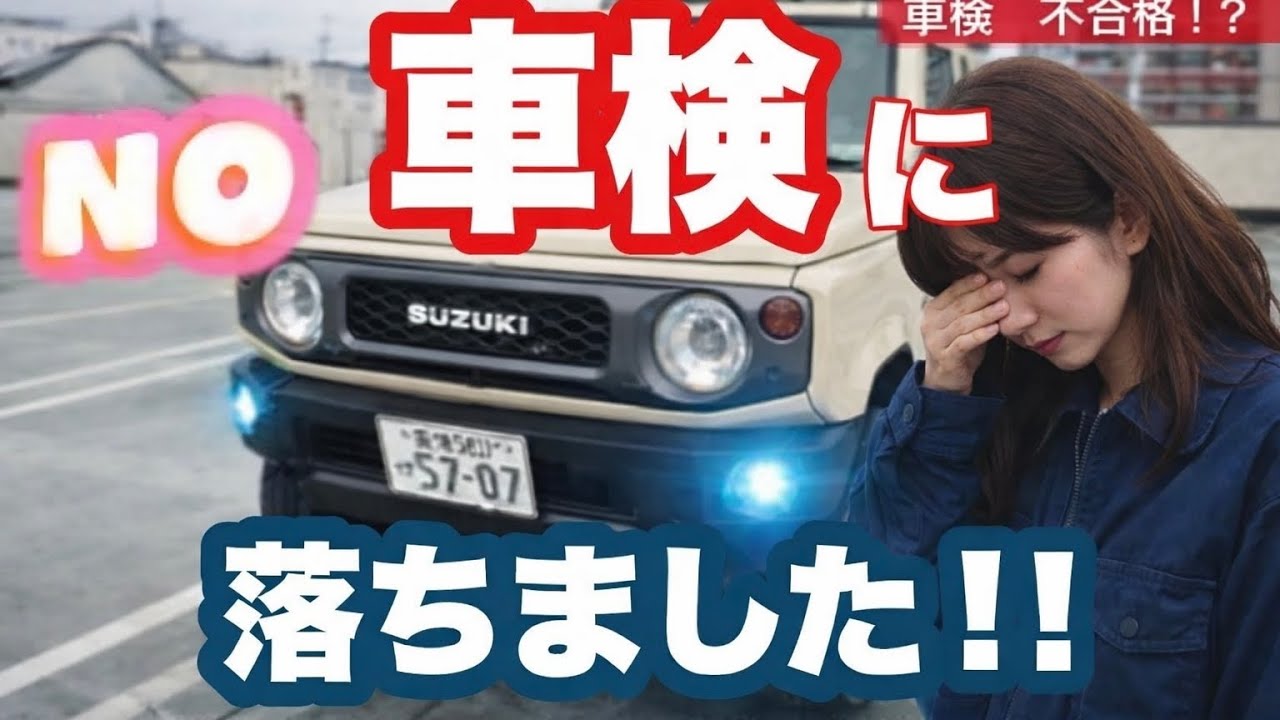 ジムニー】車検に不合格！！スズキアリーナのディーラー車検でまさかの
