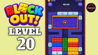 Block Out Color Sort Puzzle Level 20 Walkthrough Solution 
