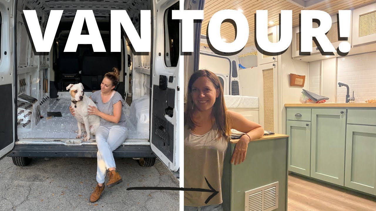 VAN TOUR | Park Ranger Lives Full-Time in a Self-Converted Van with a ...