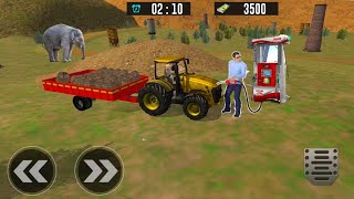 Real Farming Cargo Tractor: New Driving Sim 2020 - Trolley Transport Simulator - Android Gameplay screenshot 4