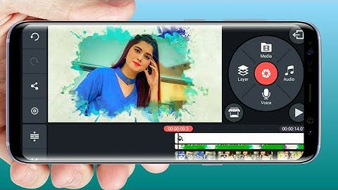 How to make slide show splatter effect video on kinemaster in telugu | create whatsapp status video