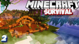 ÇALIŞAN KÖYLÜLER - HAVUÇ & PATATES FARMI ! - Minecraft Survival Bölüm 2 - #minecraft #survival