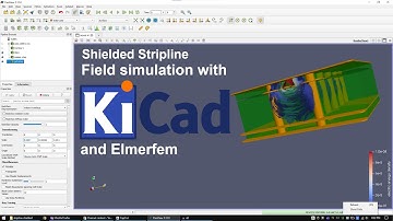 KiCad Electric Field Simulation with Elmerfem - Shielded Stripline Finite Element Analysis