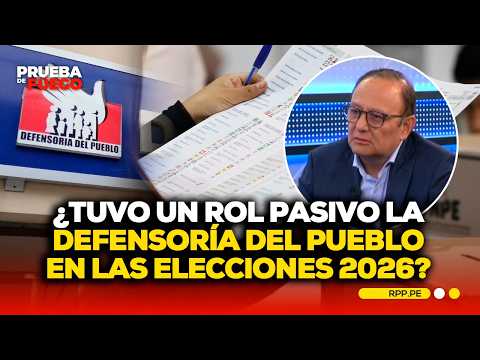 ¿Falta de acción en las elecciones 2026? El rol de la Defensoría del Pueblo en estos comicios#PDFRPP