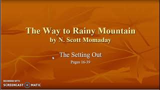 The Setting Out Part 1