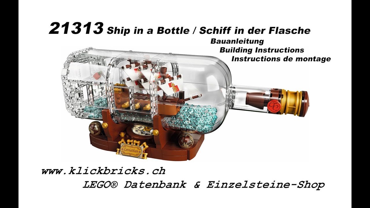 21313 Ship In A Bottle Schiff In Der Flasche Klickbricks