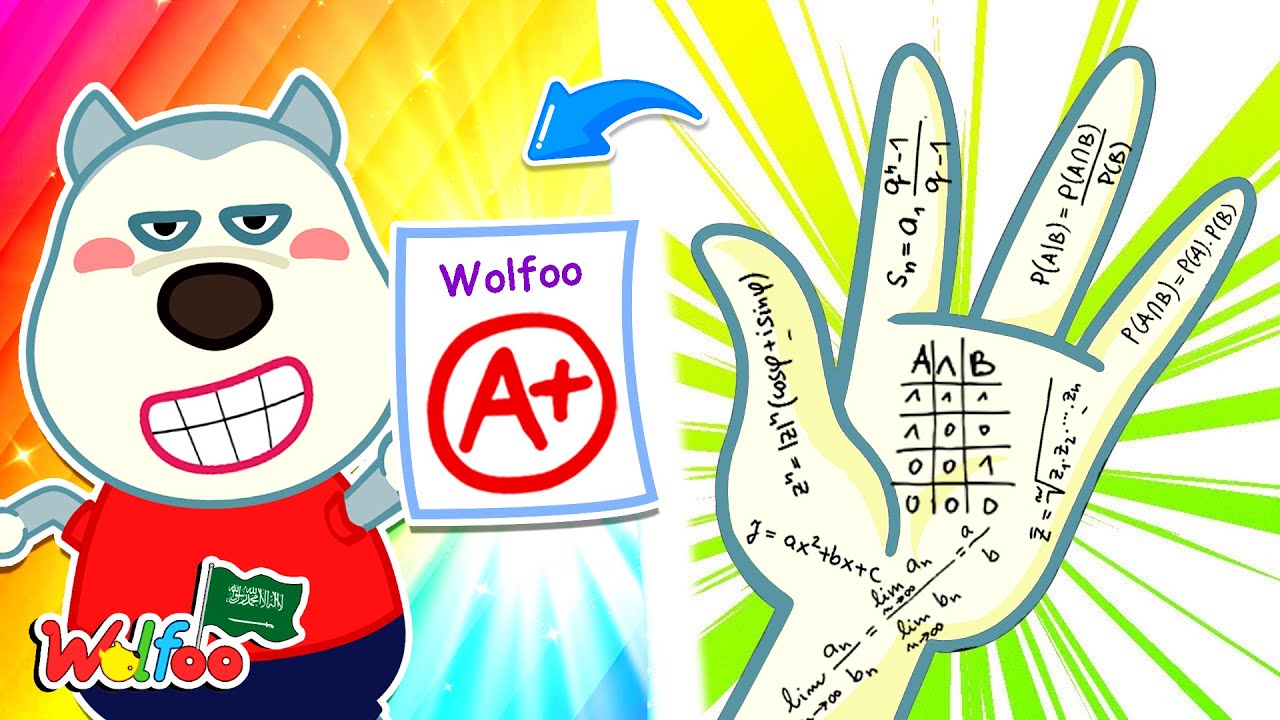 Wolfoo استخدم الحيل في الامتحان؟؟ - قصص العودة إلى المدرسة @wolfooinarabic