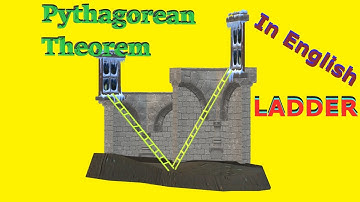 Pythagorean Theorem - Ladder Problem solution (In English)
