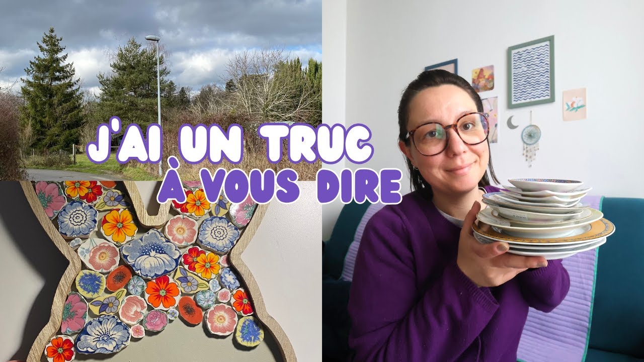 Retour de brocante et mosaïque lapin 🐰🌼🪩