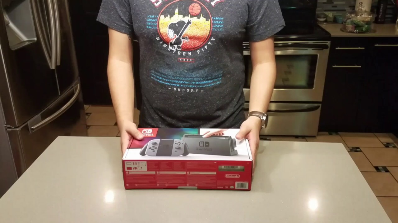 Neon and Gray Nintendo Switch Unboxings YouTube