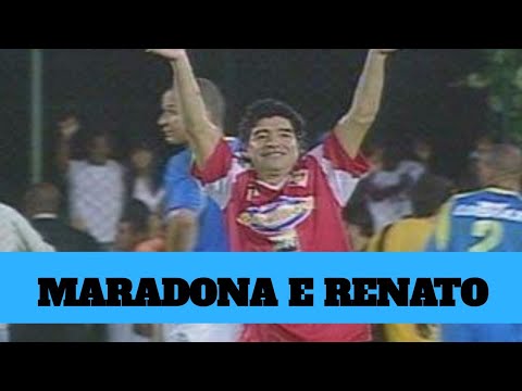 MARADONA SE AJOELHA PARA RENATO