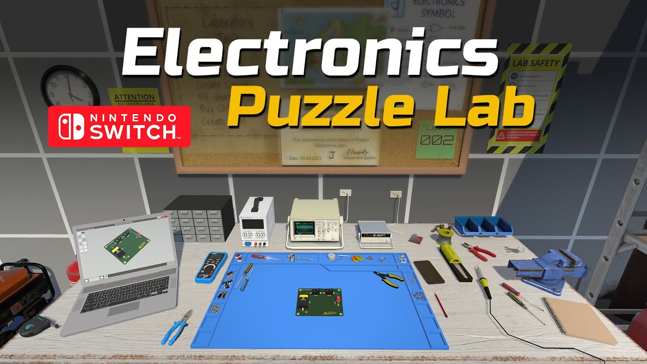 Electronics Puzzle Lab Gameplay Nintendo Switch