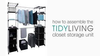 How To Assemble the Large Closet Storage Unit | TidyLiving.com