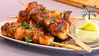 Thai Style Chicken Skewers | 6 Ingredients - 15 minute recipe