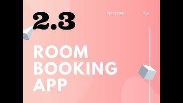 #flutter Room Booking App Part  3 | Easy Steps