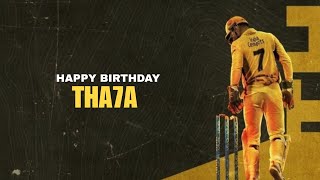 Happy Birthday Ms Dhoni Msd Tha7A Sethu Media Workz