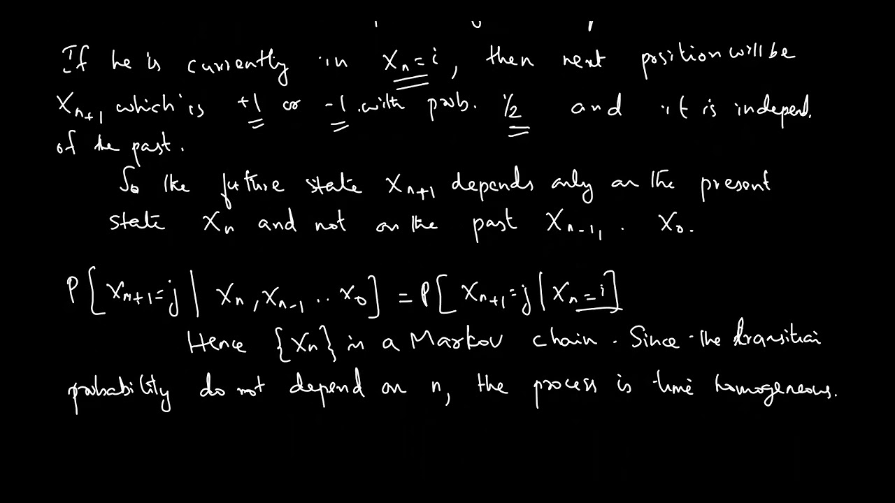 Markov Chain, Transition probability matrix