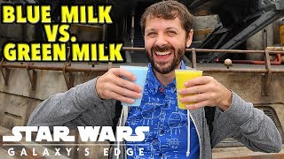 Blue Milk vs. Green Milk in Star Wars Galaxy's Edge!
