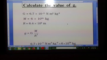 Std.9||Physics||Ch.10.Gravitation|| Calculate the value of g.