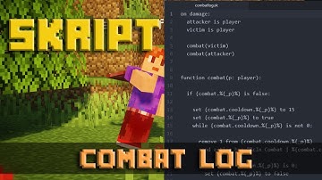 How To Make A Combat Log - Minehut Skript Tutorial