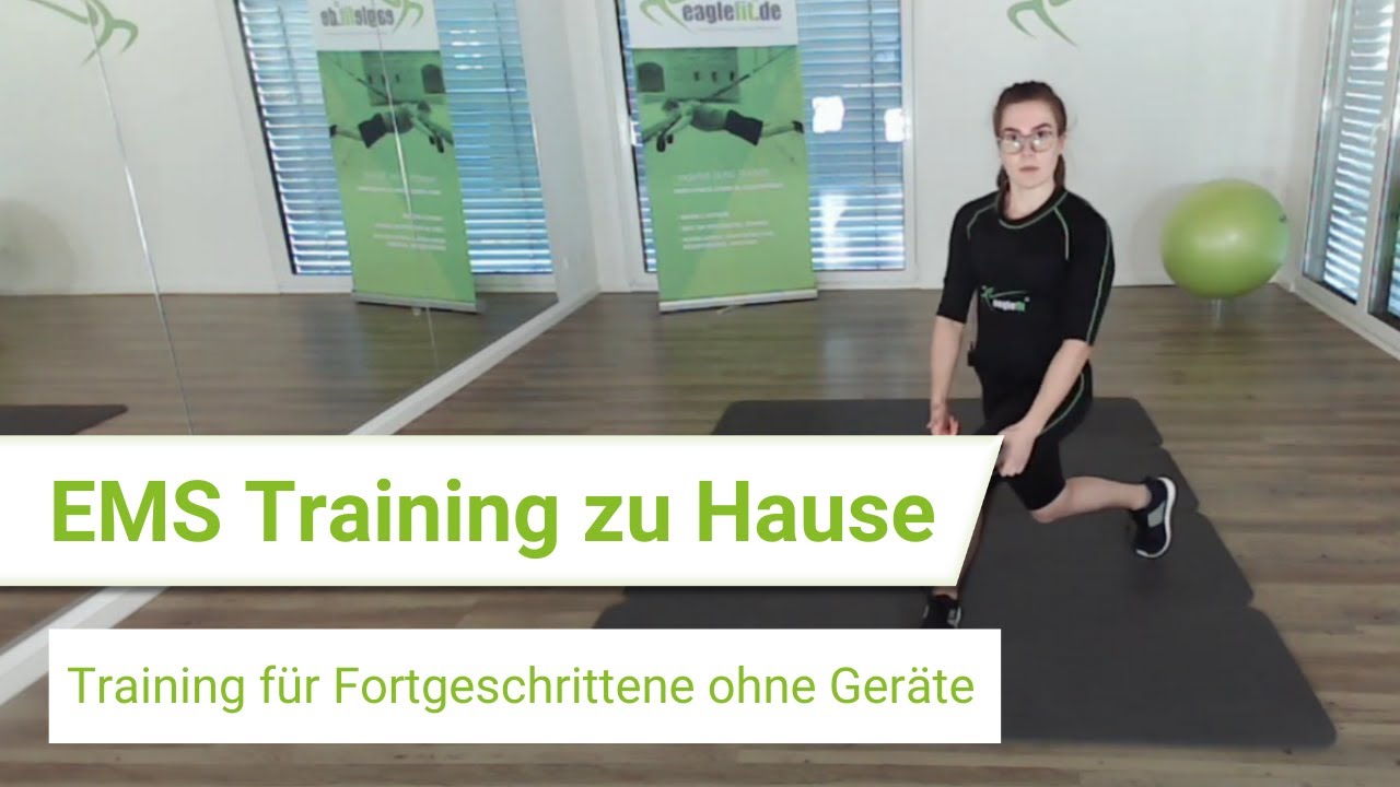 EMS Training zu Hause - Training für Fortgeschrittene ohne Geräte mit dem eaglefit® HOME EMS Anzug
