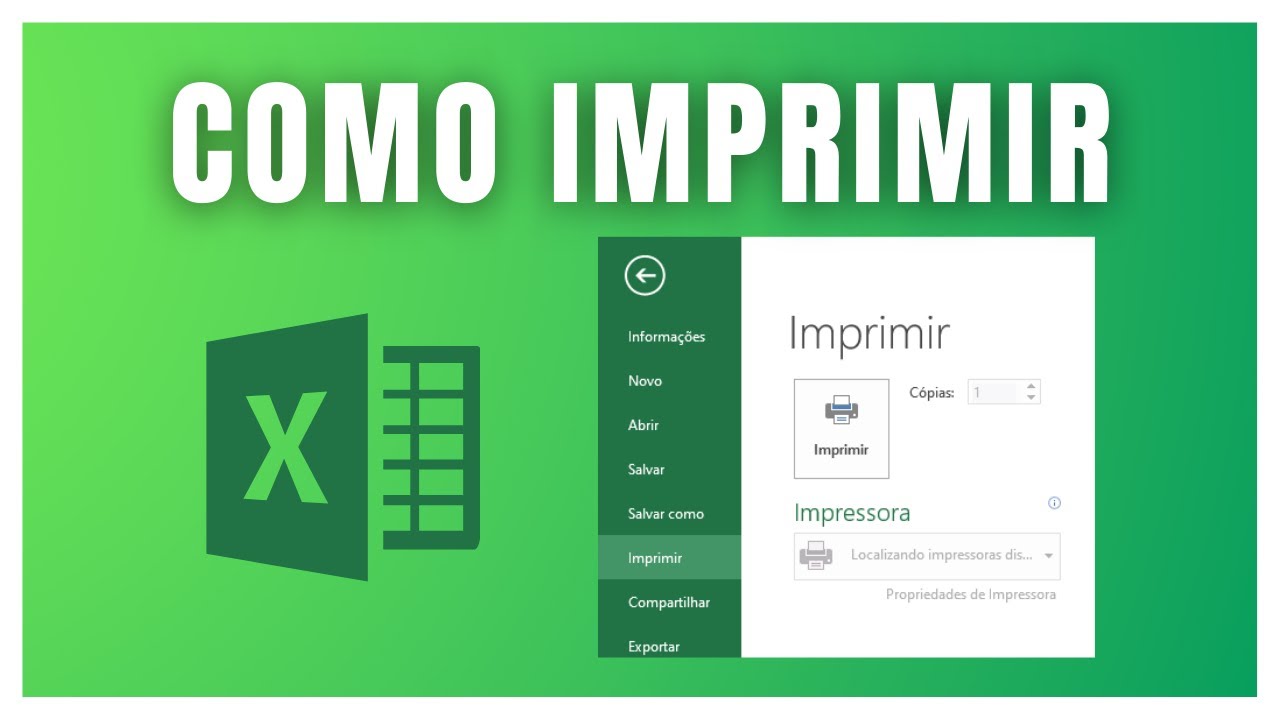 Como Imprimir No Excel , Como imprimir planilhas no Excel – GZVZU