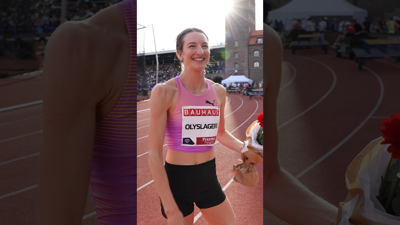 Nicola Olyslagers gets a 1.96m clearance on her first attempt ☁️🚀