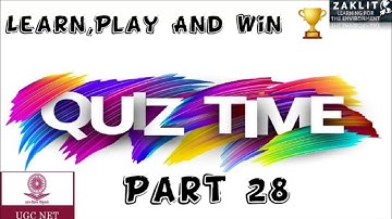 🔴Weekly Quiz/ENVIRONMENTAL SCIENCE/Learn,Play & Win🏆(Part28)UGC NET-JRF