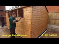 12 x 10 apex garden shed with double doors on Ecobase 12 x 10 apex garden shed with double doors on Ecobase