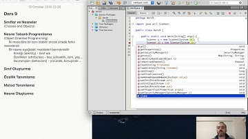 Sıfırdan JAVA Eğitimi-9 Sınıflar ve Nesneler