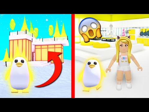 I Bought A Huge Neon Golden Penguin Mansion In Adopt Me Roblox Youtube - how to get a free penguin in roblox adopt me roblox adopt me update youtube