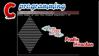 Famous C Programming Tutorial #15, print diamond pattern Net Worth