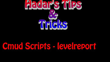 Levelreport - cmud