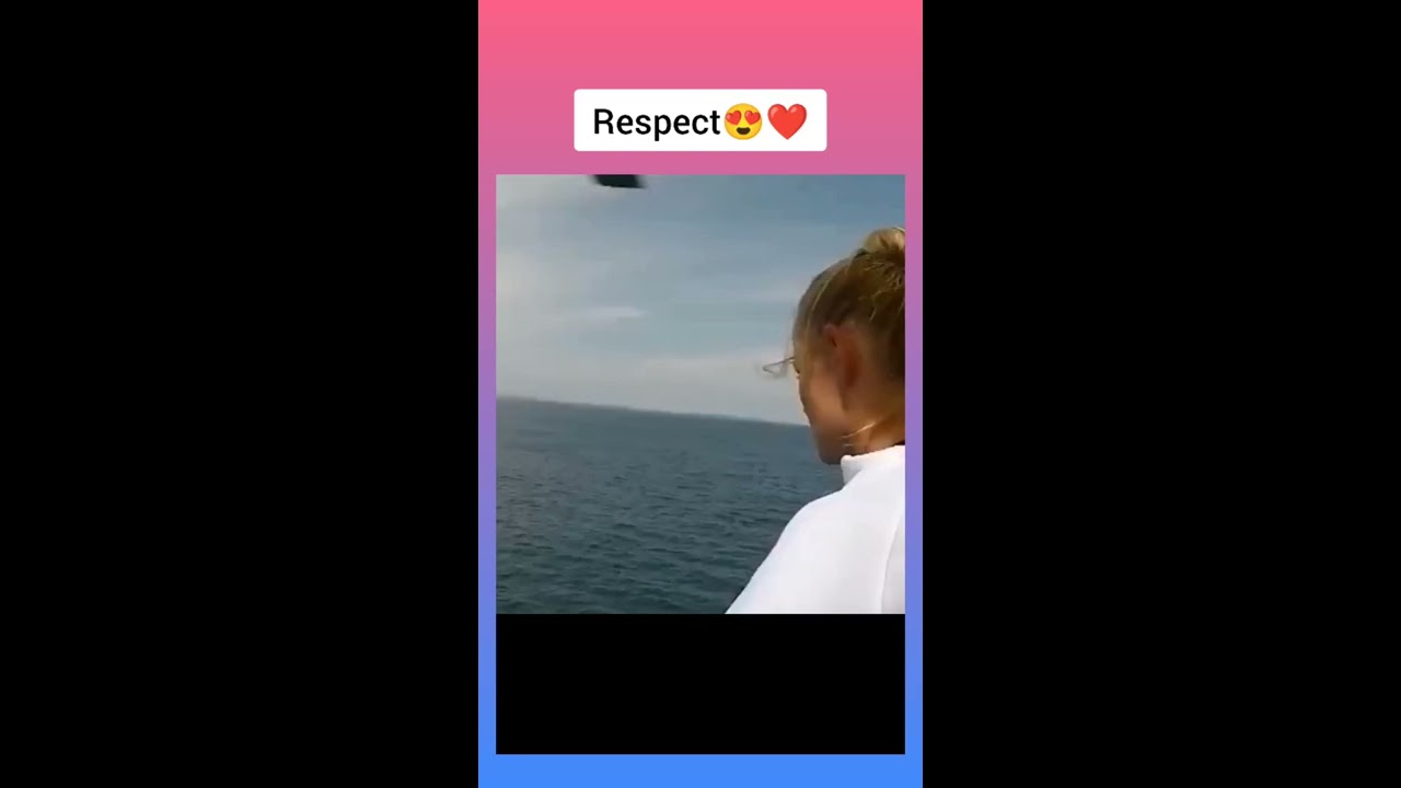 She Just Jumped From A Helicopter To The Sea 