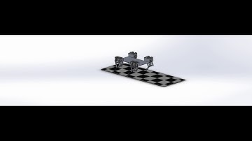 Walking Simulation of a Quadruped Robot in Solidworks