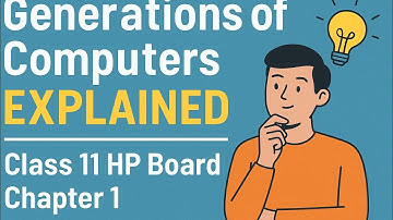 Generations of Computers Explained | Class 11 HP Board Chapter 1 | Fundamentals of Computers