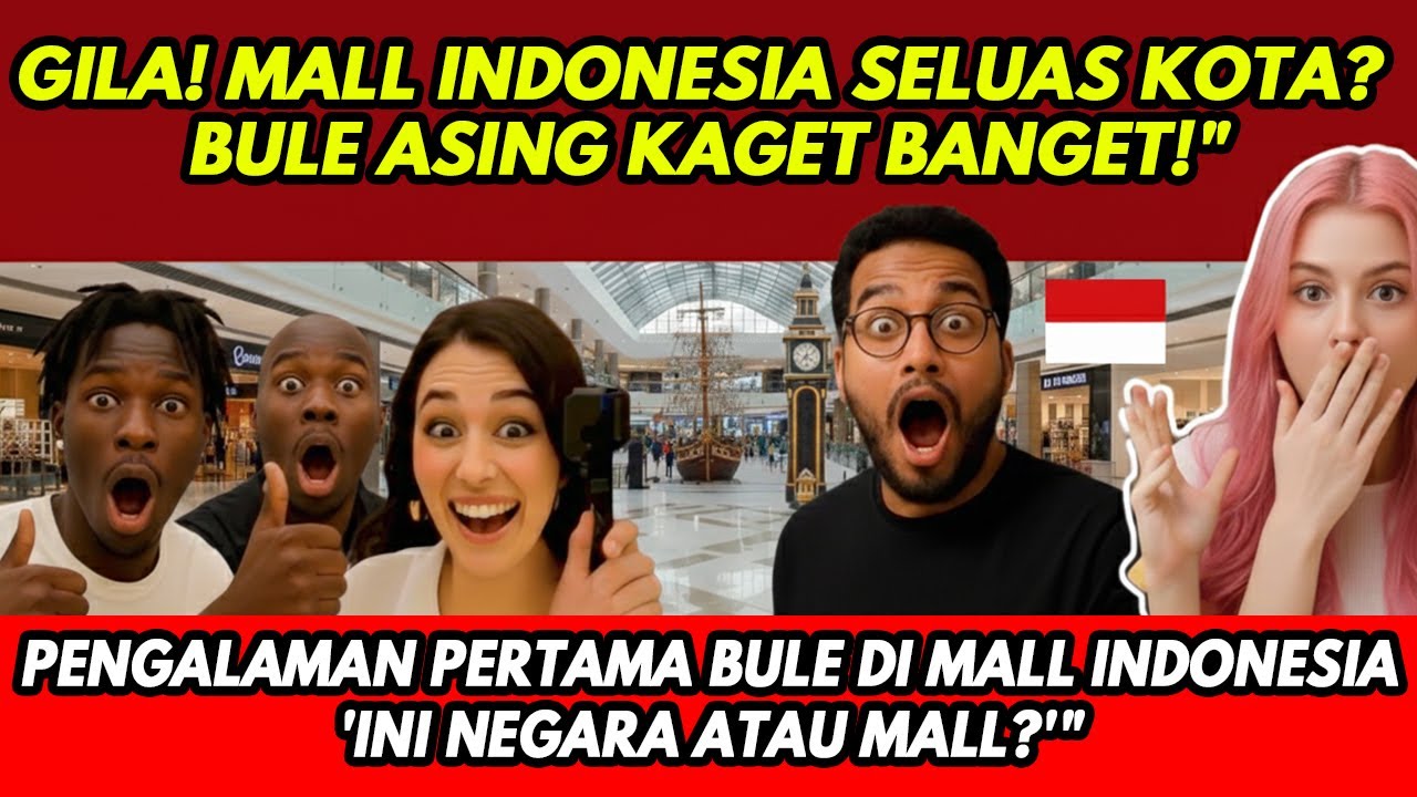 REAKSI BULE SHOCK BERAT! Pertama Kali Masuk Mall Indonesia: "INI KOTA ATAU ISTANA?!"