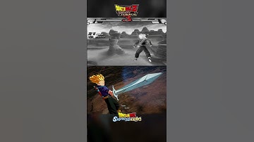 SSJ Future Trunks Ultimate Attack Comparison   BT3 Vs Sparking! Zero