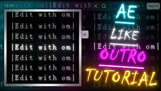 Ae like Outro tutorial in Capcut 💀🖐🏻 #video #viral #tutorial #capcut 