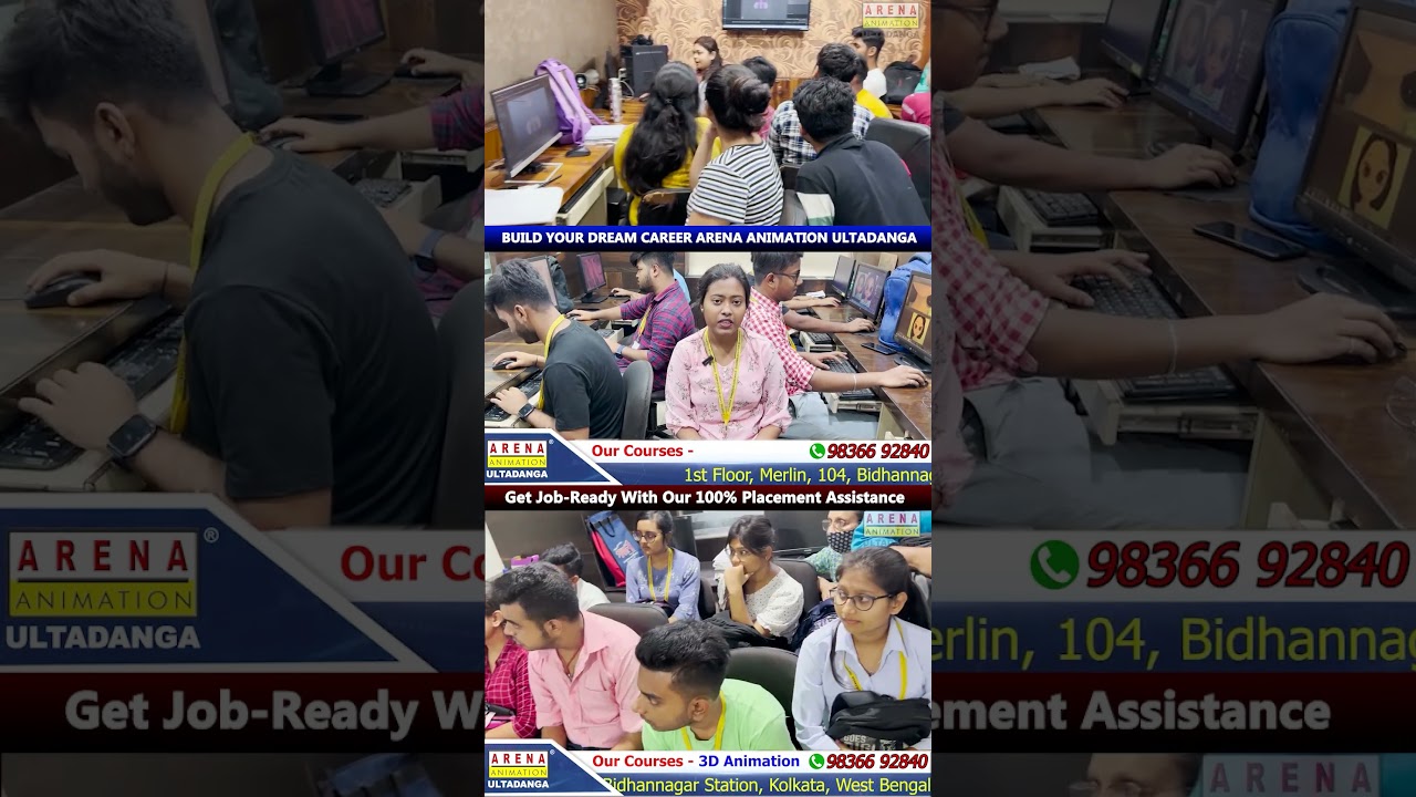প্রফেশনাল কোর্স প্রচুর কাজের সুযোগ|Animation career in kolkata|3d|animation course 