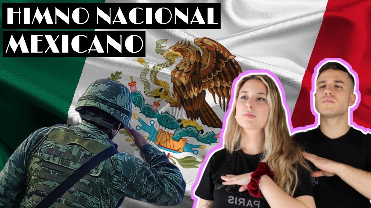 🇲🇽REACCION a HIMNO MEXICANO COMPLETO por PRIMERA VEZ 💯😍 con MI NOVIO *NOS HA CONQUISTADO EL CORAZÓN*