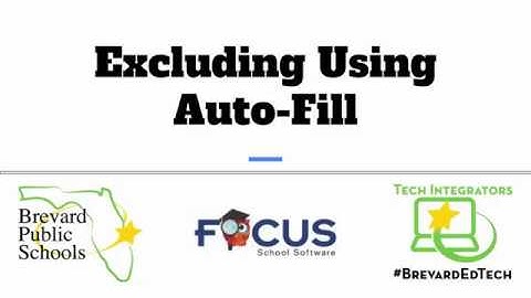 Gradebook:  Excluding Assignments Using Autofill