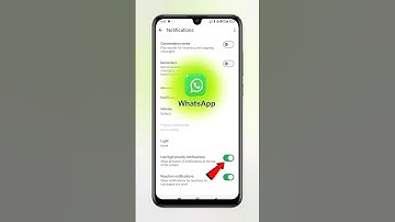 WhatsApp high priority notification kaise on karen | Enable high priority notification WhatsApp