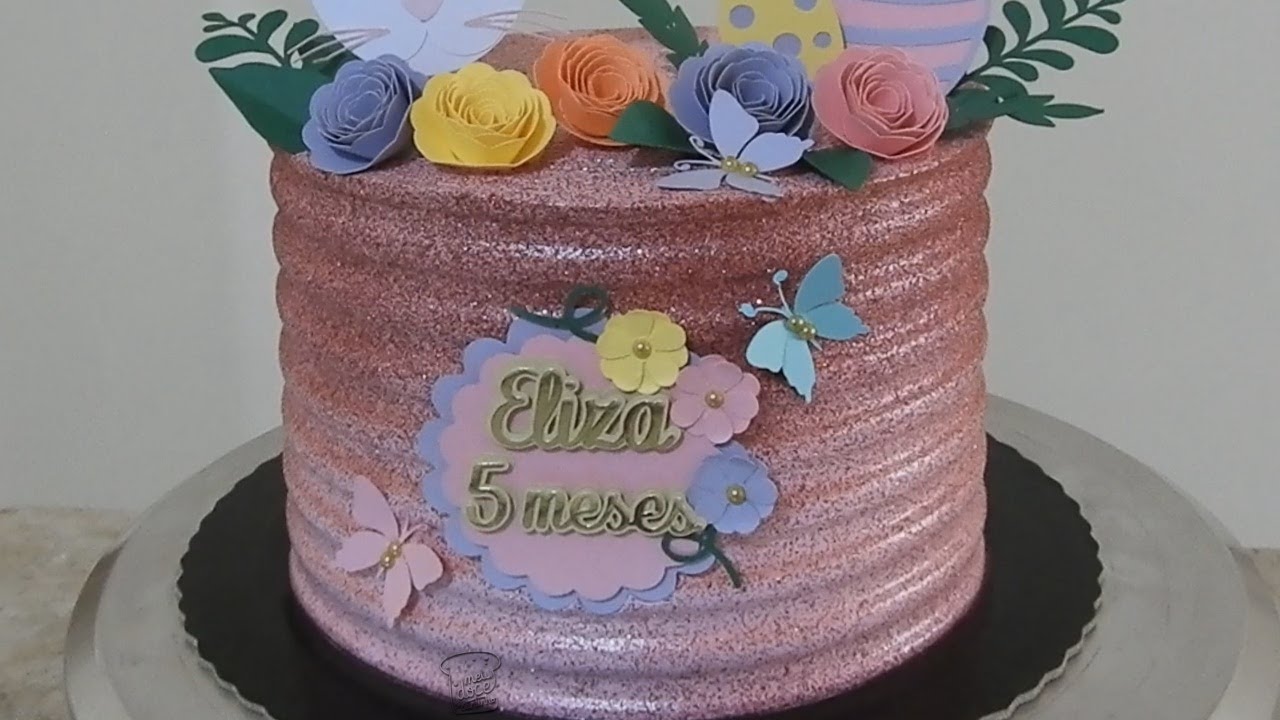 Bolo Mesversário Muito Fofo e Delicado