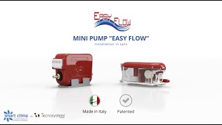 Mini pump EASY FLOW installation in split by Tecnosystemi