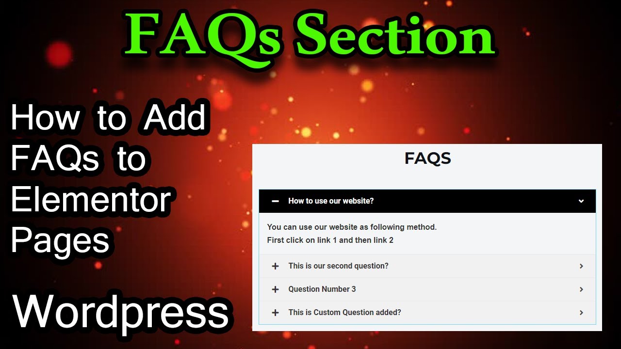 Build accordion in elementor | how to add FAQ in elementor - YouTube