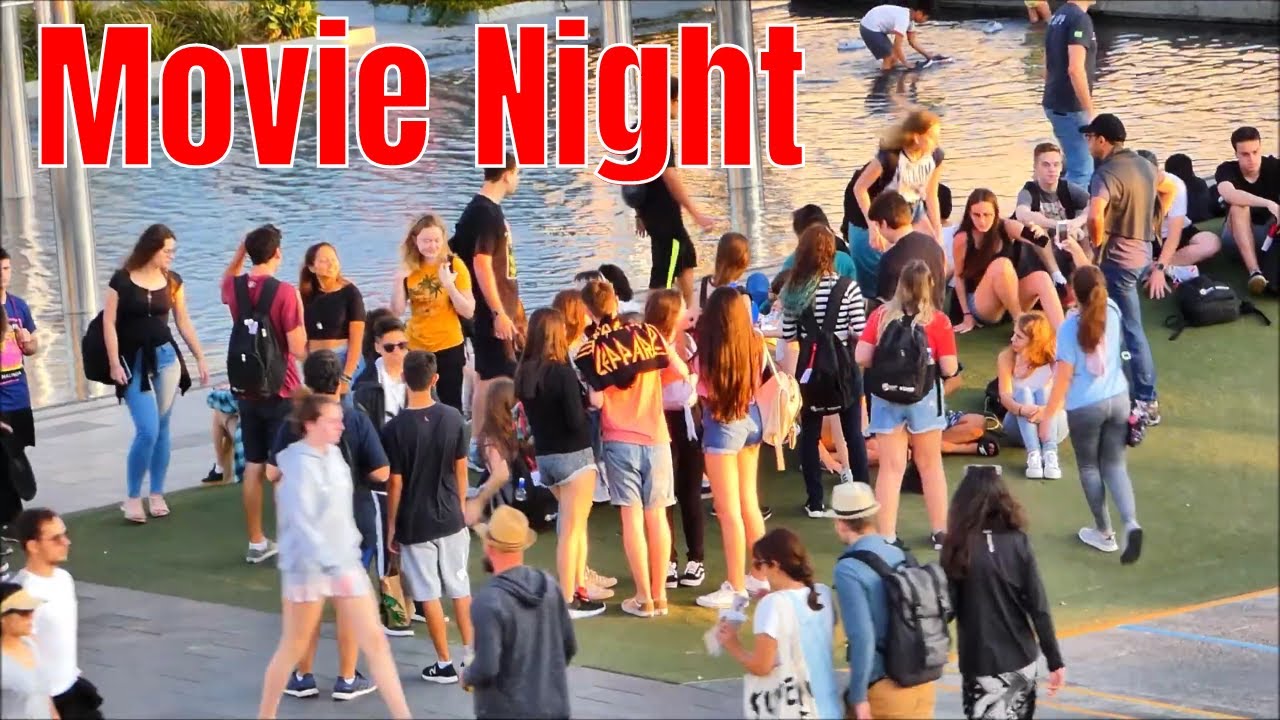 Silo park movie night, Auckland city evening walk