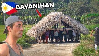 TWENTY FIVE FILIPINO MEN CARRY ENTIRE HOUSE!! | Philippines BAYANIHAN