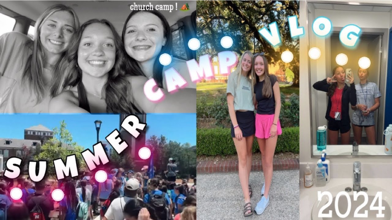 SUMMER CAMP VLOG 🏕️✨| day in the life at church camp 2024 !!!