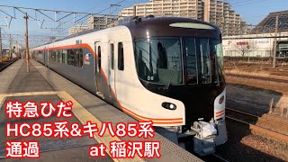 特急ひだ　HC85系&キハ85系　東海道線稲沢駅通過